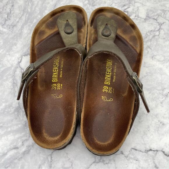Birkenstock, Gizeh Leather Corkbed Sandals. Size 39. Excellent condition! - Picture 3 of 6